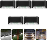 Kisangel 5pcs Waterproof Solar Deck Lights Outdoor LED Yard Corridor Garden Fence Step Stair Lights for Patio | Lumora