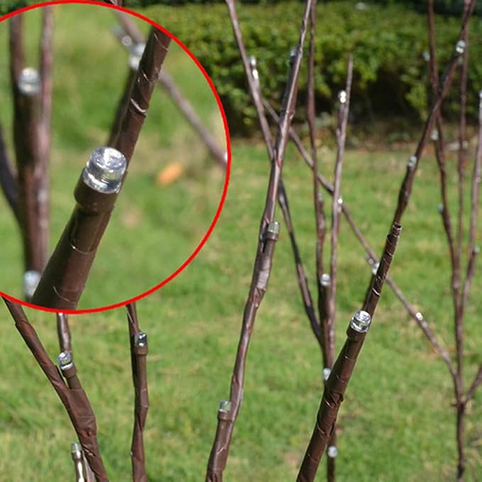 VICASKY 60led Lighted Branches Twig Lights Tree Branch Up Led Twigs Plug in Christmas Weeping Willow Design Will Solar Powered Artificial 82. 00x8. 00x6. 00cm Colorful