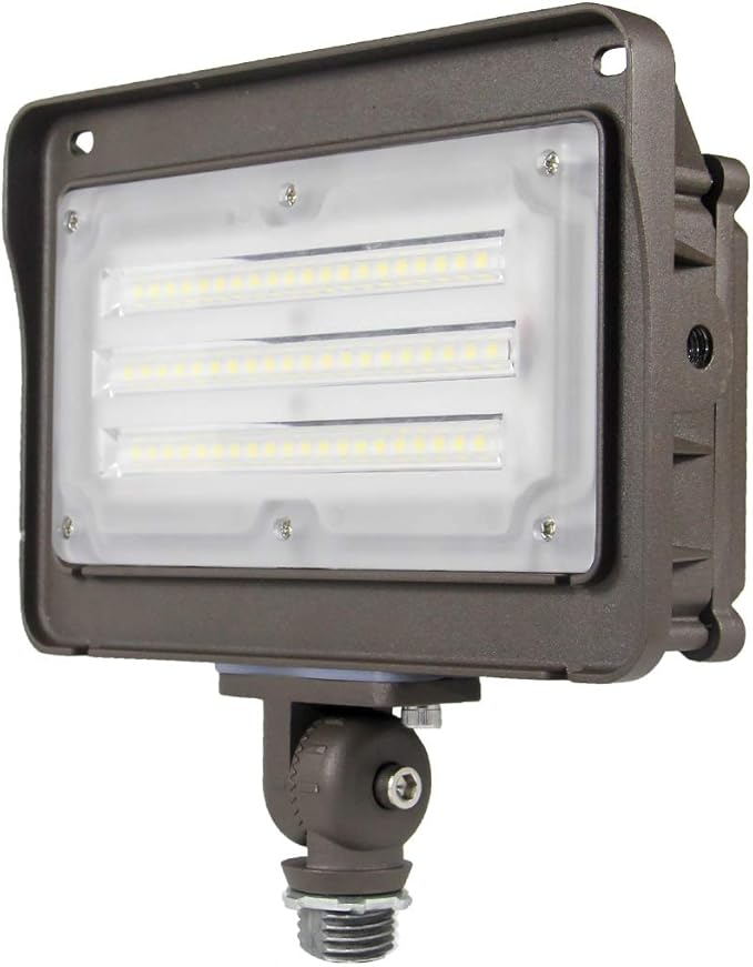 kadision LED Flood Light Outdoor 50W, 6500LM (200W HPS/MH Equiv.) 5000K Daylight, Waterproof Knuckle Mount LED Outdoor Flood Lights for Garden Porch Yard, 100-277V ETL-Listed 1-Pack