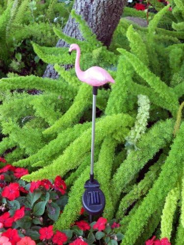 (4 Pack) Solar Outdoor Garden Pathway Stake Red LED Flamingo Yard Light | Lumora