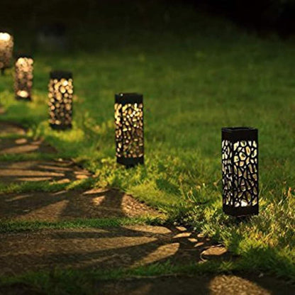 Uonlytech 6-Pack Solar Stake Lights Waterproof Outdoor Garden Lamp for Courtyard Walkway Landscape No Wiring Required