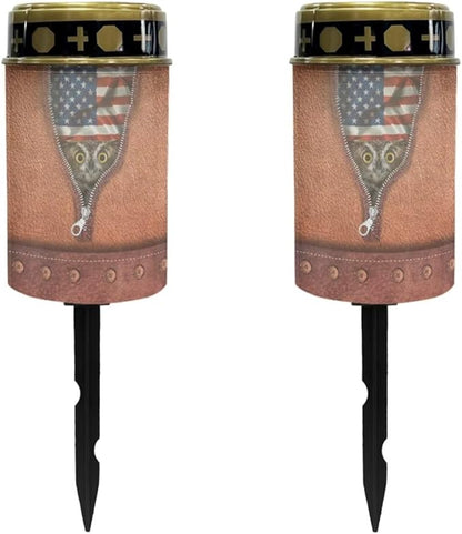 Zipper Print Solar Garden Light Outdoor Waterproof Solar Garden Light Solar Lights for Outside Yard Path Walkway Driveway Solar Garden Lights Yard Pathway Garden Decor
