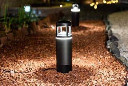 LEONLITE Low Voltage Pathway Lights, 5W 12V AC/DC Path Lighting, Unique Light Pattern, Aluminum Housing, IP65 Waterproof for Outdoor Path Sidewalk Walkway, 3000K Warm White, Pack of 4