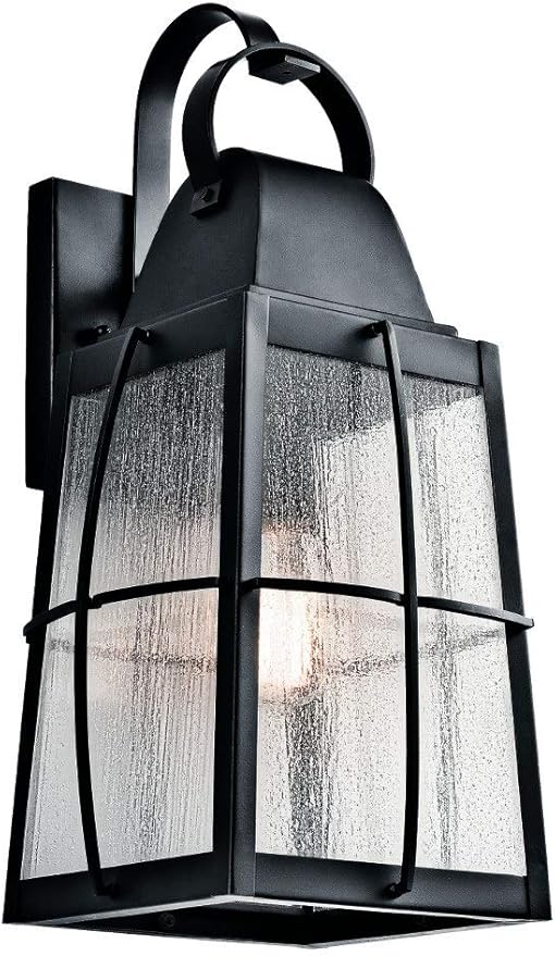 Kichler 49554BKT Tolerand Outdoor Wall 1-Light, Textured Black 10-Inch, 20"