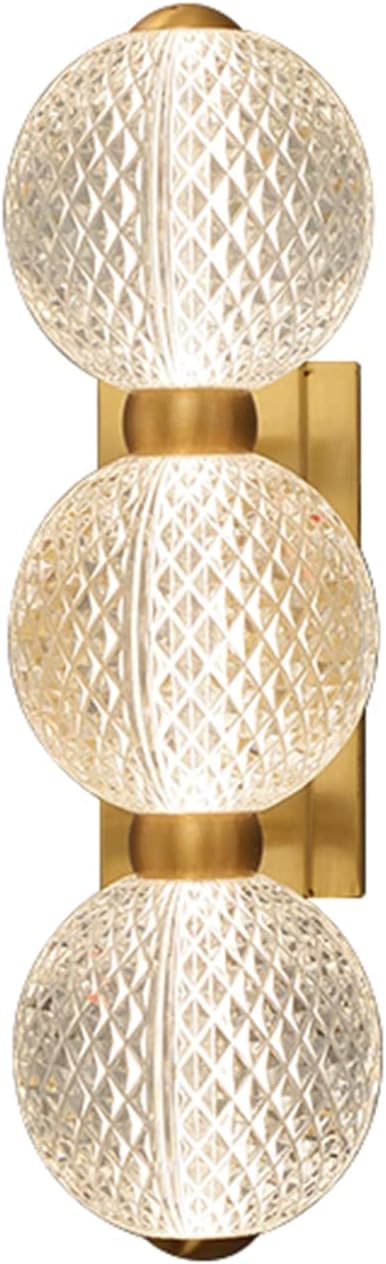 MARURY Wall Mounted Lamp Indoor Industrial Wall Light Fixture Modern Wall Lamp 3-Light with White Globe Glass, for Farmhouse Bedroom Bathroom Vanity Mirror Cafe Club
