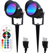 TOVEENEN Color LED Outdoor Landscape Spotlight - 120V 12W Waterproof Spot Lights for Christmas Halloween Yard | Lumora