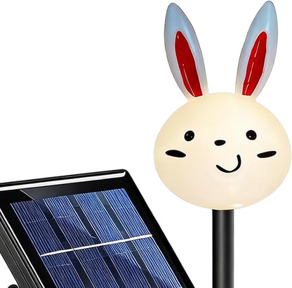 Easter Solar Pathway Lights Outdoor | Waterproof Rabbit Carrot Garden Lighting | Yard Solar Lights | for Garden Yard Patio Porch Lawn Walkway Courtyard Landscaping