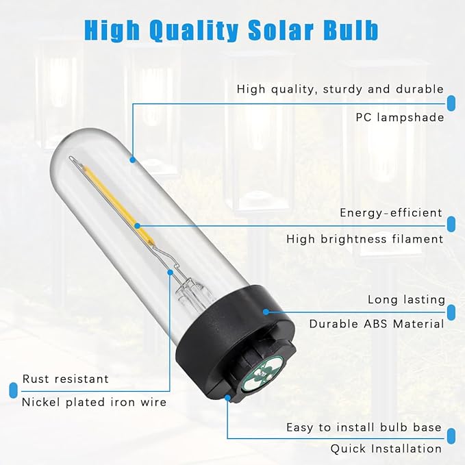 Solar Light Bulb Replacement May Fit Hampton Bay Solar Light 3V Warm White Solar Lightbulb Outdoor Indoor for Yard | Lumora