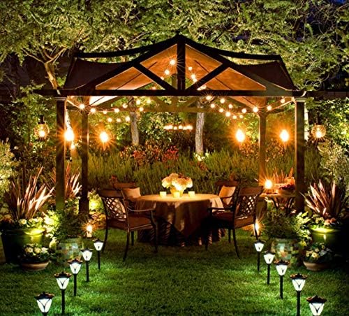 KLED LED Solar String Lights Outdoor 18Ft Waterproof Hanging Lights with 12 Shatterproof Bulbs & 4 Light Modes | Lumora