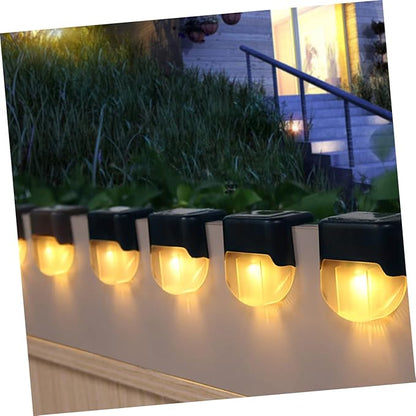Gadpiparty 1pc Solar Powered Led Stairs Light Warm Handrail and Fence Lamp for Outdoor Use Easy to Install Weather Resistant Stair Lighting