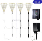 Outdoor Solar Garden Lights,Firework Lights 4 Pack Waterproof Decorative Pathway Lights,120Led Firefly Lights Solar | Lumora