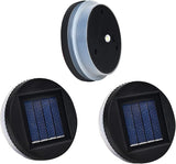 3 Pack Solar Mason Jar Lights - 3.15 in Silicone Waterproof Edge LED, Warm White Replacement Solar Light Parts for | Lumora