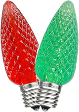 Novelty Lights 25PK C9 LED Faceted Ultra Bright Dimmable Outdoor Christmas Light Replacement Bulbs LED Bulbs | Lumora