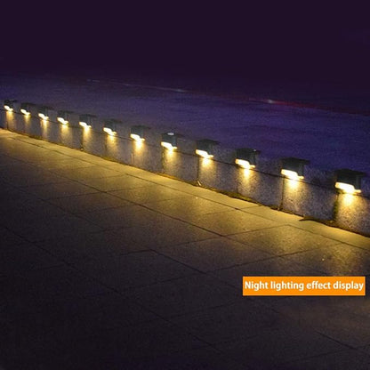 8 Pack Solar Deck Lights, Waterproof LED Solar Step Lights Warm White Light, Outdoor Fence Post Solar Lights for Stairs Fence Deck Garden Patio Yard Porch Step Pathway Decor