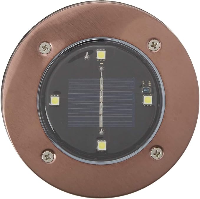 Bell+Howell Disk Lights Solar Weatherproof LED Outdoor, As Seen on TV, 4 Count (Pack of 6) | Lumora