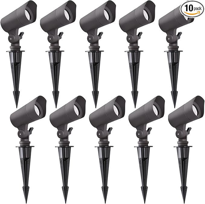 E ENERGETIC LIGHTING LED Landscape Lights with Connectors, 12V Low Voltage, Warm White 3000k, 4W, 175LM, Outdoor | Lumora