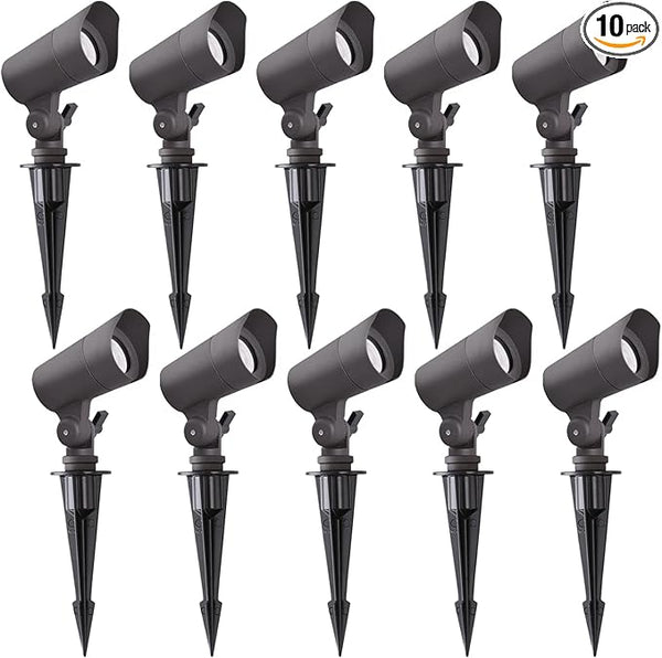 E ENERGETIC LIGHTING LED Landscape Lights with Connectors, 12V Low Voltage, Warm White 3000k, 4W, 175LM, Outdoor | Lumora