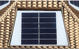 Outdoor lamp LED Outdoor Solar Column Light Classical Traditional Square E27 Edison Porch Pillar Lantern Waterproof | Lumora