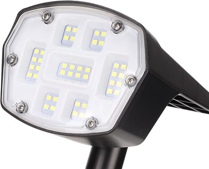 Solar Lawn Light 5.5V 2W LED Waterproof Solar Pathway Lights for Outdoor Garden Yard - Auto On/Off, Dual Brightness Modes, Weather for Pathway and Garden Lighting