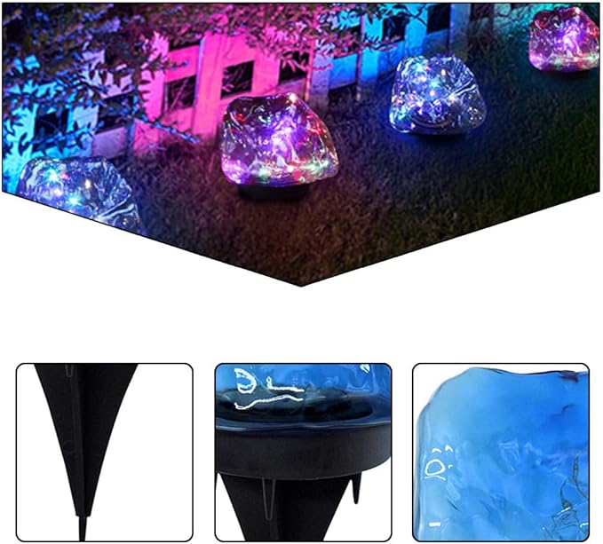 Gadpiparty 2 Pcs Solar Lamp Garden Buried Light Buried Light Ground Lamp Auto-on/Off - Outdoor Path Light | Lumora