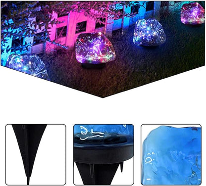 Gadpiparty 2 Pcs Solar Lamp Garden Buried Light Buried Light Ground Lamp Auto-on/Off