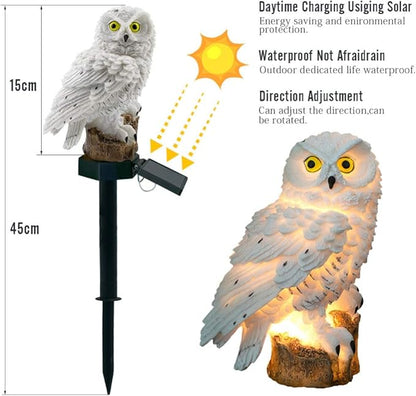 Garden Solar Lights Outdoor, OWL Shape Waterproof LED Decorative Garden Stake Lights for Pathway Walkway Yard Patio Lawn Landscape Lighting