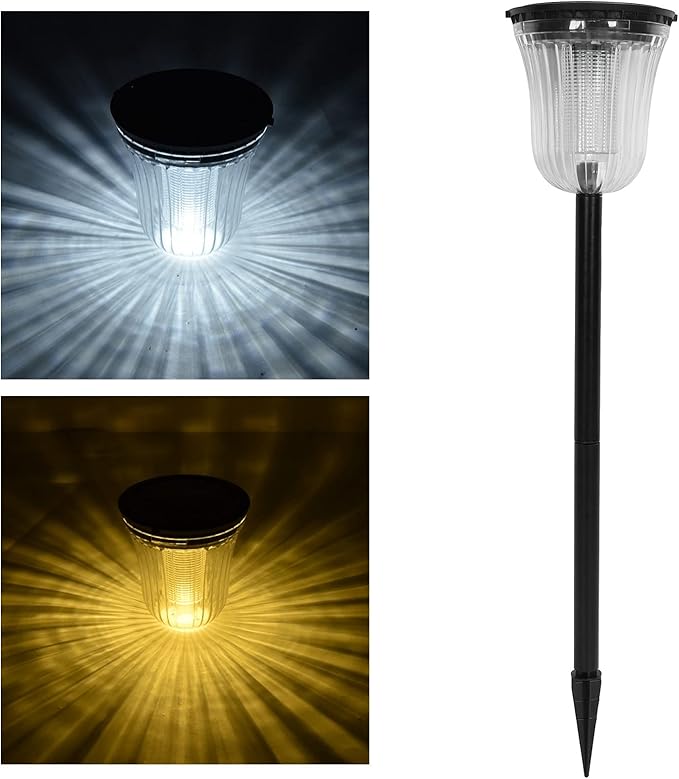 flexman Solar Lawn Lamp, LED Landscape Bright Solar Pathway Lights, Solar Pathway Lamp Outdoor Decorative Light for Lawn, Pathway, Street, Villa, Courtyard, Garden