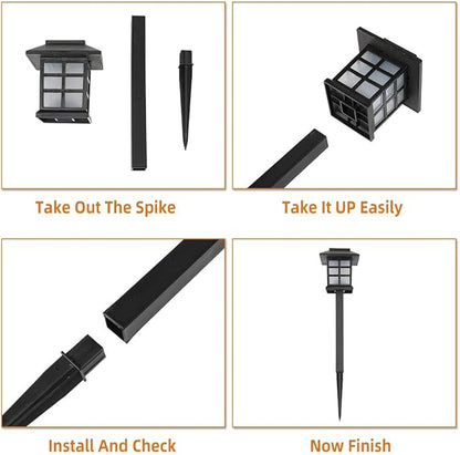 Solar Outdoor Lights,8 Pack LED Solar Lights Outdoor Waterproof, Solar Walkway Lights of Lighting for Your Garden, Landscape, Path, Yard, Patio, Driveway