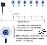 1 Pack Solar Halloween Eyeball Pathway Lights,6 Halloween Eyeball Stake Lighting with 8 Modes for Holiday Home | Lumora