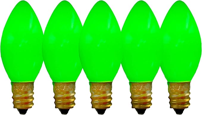 EST. LEE DISPLAY L D 1902 Indoor ＆ Outdoor String Light C9 Glass Christmas Steady Solid Replacement Bulbs E17 | Lumora
