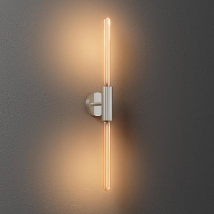 ALAMPEVER Wall Sconce with T10 Bulbs, Modern Bathroom Wall Sconces, Clean Lines Design, Dimmable Wall Light for Bedroom, Living Room, Hallway, Entryway, Café, and Bar