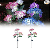 Solar Outdoor Lights, Hydrangea Garden Lights, Waterproof Garden Lawn Lamps, Inserted Flower LED Light for Yard | Lumora