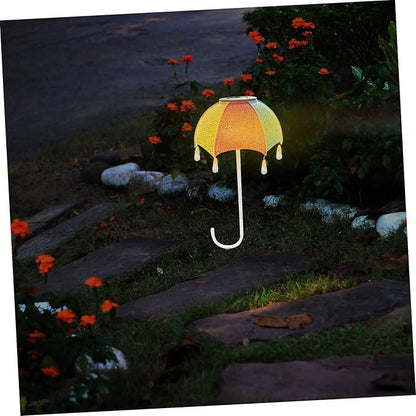 Balacoo Solar Powered Umbrella Stake Light for Garden Waterproof Decorative Landscape Projection Light Creative Iron Art Design for Courtyard and Pathway