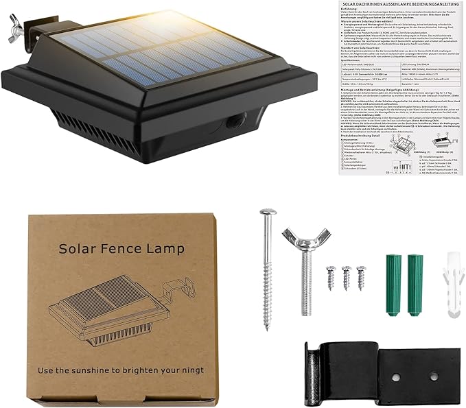 UniqueFire 40LED Outdoor Solar Lights Solar-Powered LED Garden Wall Lamp Plastic Solar Light Waterproof for | Lumora