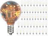 Svater Outdoor String Lights 150FT with 50 Pack Replacement Bulbs for Bistro Backyard Cafe Market, Warm White 2700K | Lumora