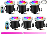Junview Low Voltage Landscape Lights Halloween 10W RGBW Warm White LED Well Landscape Lighting Waterproof Outdoor | Lumora