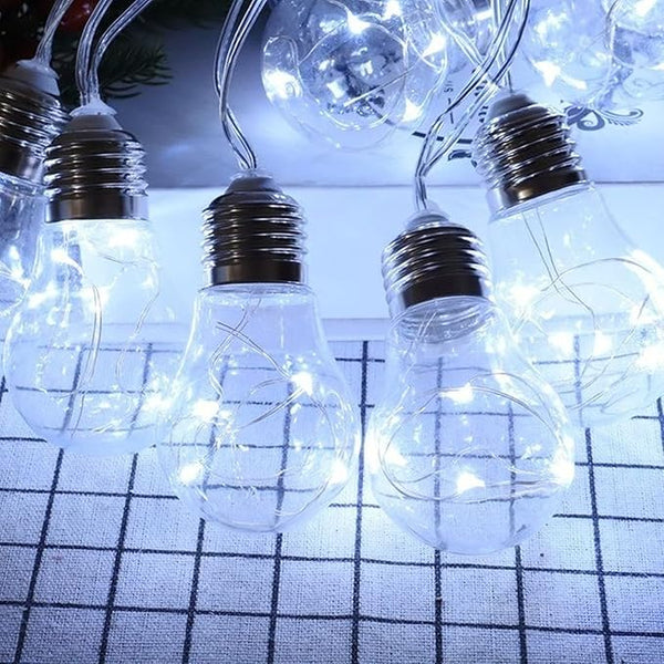 Solar String Light Outdoor Edison Vintage Plastic Hanging Waterproof String Lights for Deck Yard Tents Party Decor | Lumora
