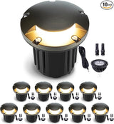 Gardenreet LED Well Lights Low Voltage - Brass In-Ground Ip65 Weatherproof 12V Lighting - Outdoor Path Light | Lumora
