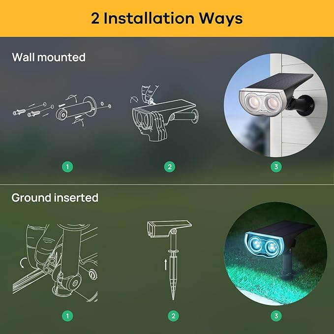 Linkind Solar Lights Outdoor StarRayS, Color Changing Solar Spot Lights, IP67 Waterproof Solar Spotlights for | Lumora