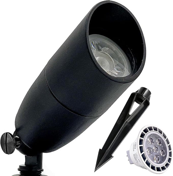 LED Spot Lights Outdoor 7W LED Landscape Light 111 - Black Solid Metal Low Voltage Lighting Spotlight Outdoor for | Lumora