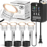 HIBOITEC Low Voltage Deck Lights Recessed Kit with Transformer Dimmable Timer and Photocell Sensor Outdoor LED Deck | Lumora