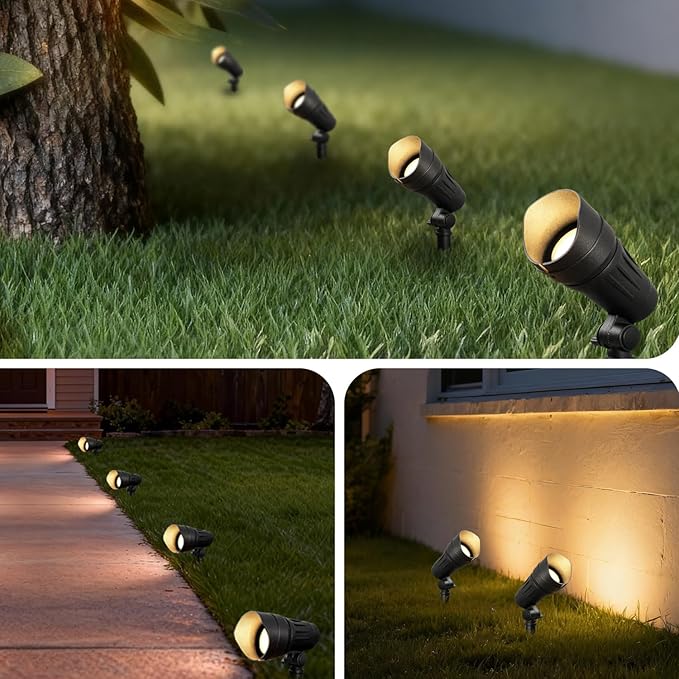 LITFIT Low Voltage LED Spotlights with 35° Beam Angle, 7.5W 410LM 3000K Warm White Outdoor Landscape Lighting, CRI | Lumora