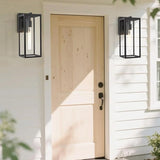 Bestshared Outdoor Wall Lantern, 13.4IN Tall Wall Sconce Light, Anti-Rust Front Door Mount Lighting,Modern Outside | Lumora