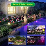 TDA Solar Lily Flower Light Outdoor Garden Decorative Solar Lights Stake Multi-Color Changing LED Solar Light for | Lumora