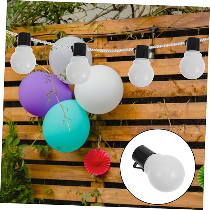 Happyyami 20pcs Globe Light Bulb Replacements for String Lights Empty Pendant Decoration for Party Wedding Sturdy | Lumora