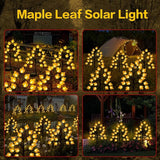 Solar Fall Lights for Thanksgiving Day Decorations Outdoor,2PACK 40LED Artificial Maple Tree for Fall Party Gifts | Lumora