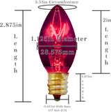 EST. LEE DISPLAY L D 1902 Indoor ＆ Outdoor String Light C9 Ceramic Christmas Steady Replacement Bulbs E17 Socket | Lumora