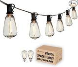 DAMAING Outdoor String Lights 200 FT Waterproof Patio Lights with 102 ST38 Shatterproof LED Bulbs, Dimmable Vintage | Lumora