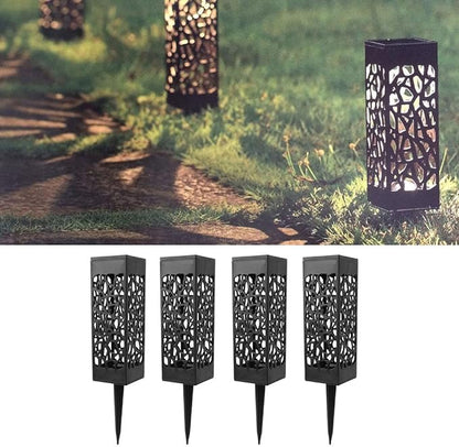 Zerodis Landscape Lamps Panel Spike Lamp ABS Rechargeable NiMH Battery Pathway Tool for Outside Patio Pathway Yard Decorations Solar Lawn Light