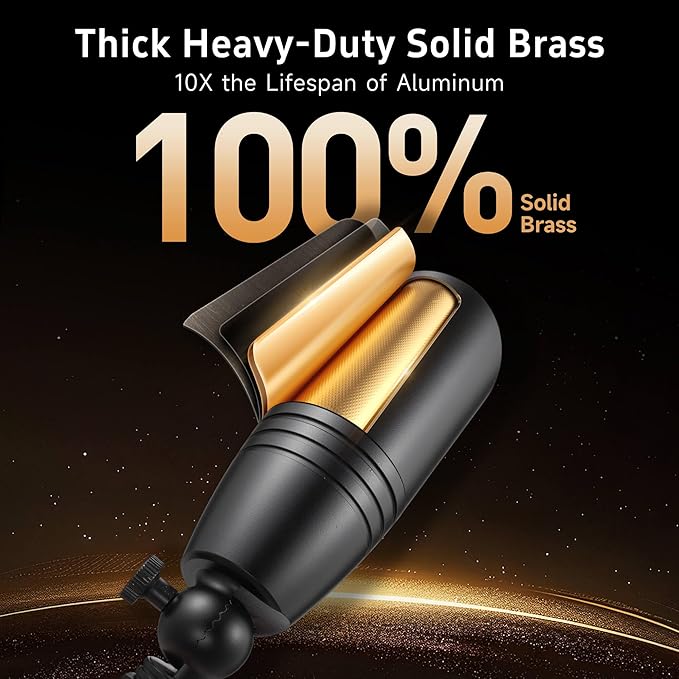 Gardenreet Landscape Spotlights Low Voltage - Brass 12V Outdoor Uplight LED, Wired Spot Lights IP65 Waterproof | Lumora
